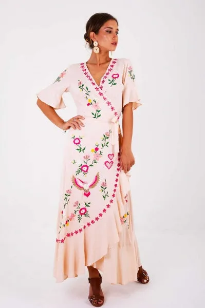 Señorita Maxi Wrap Dress