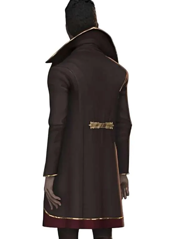 Silco Arcane Cosplay Brown And Maroon Trench Coat