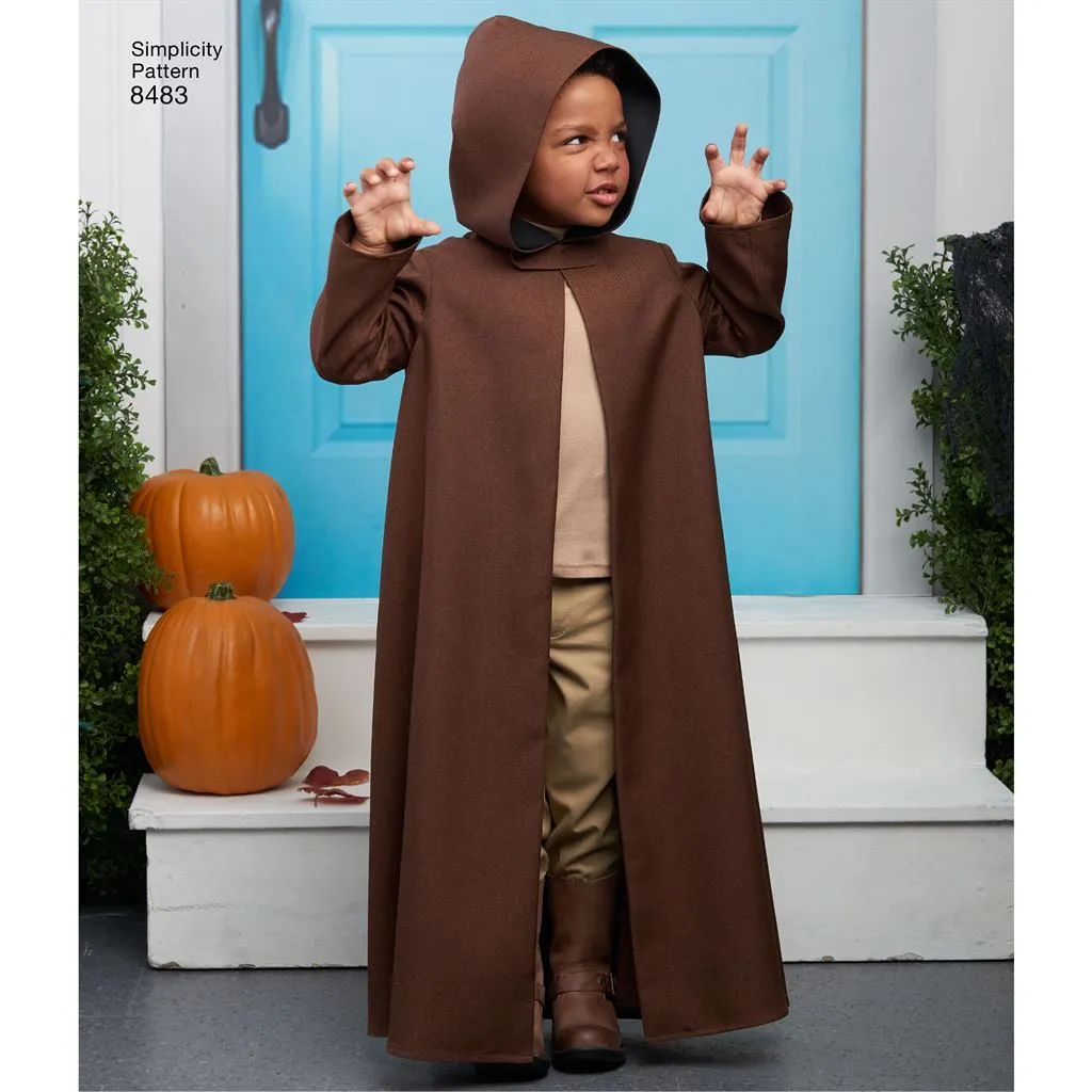 Simplicity Pattern 8483 Child's Cape Costumes