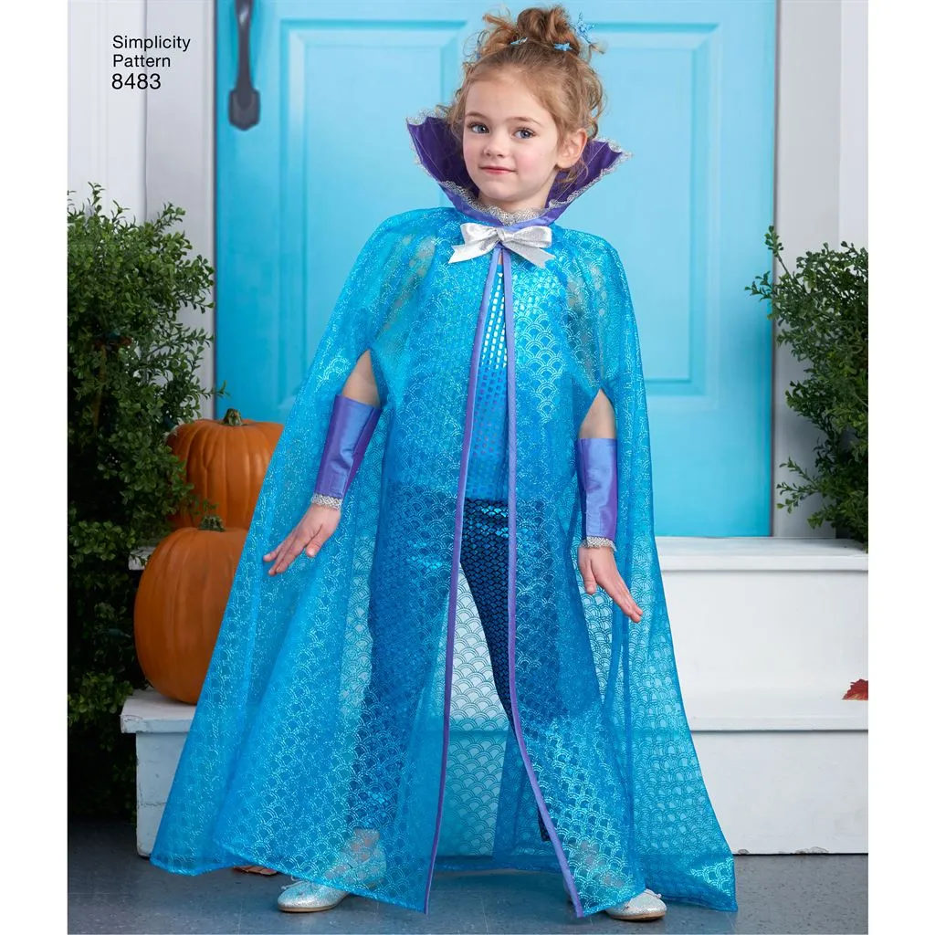 Simplicity Pattern 8483 Child's Cape Costumes