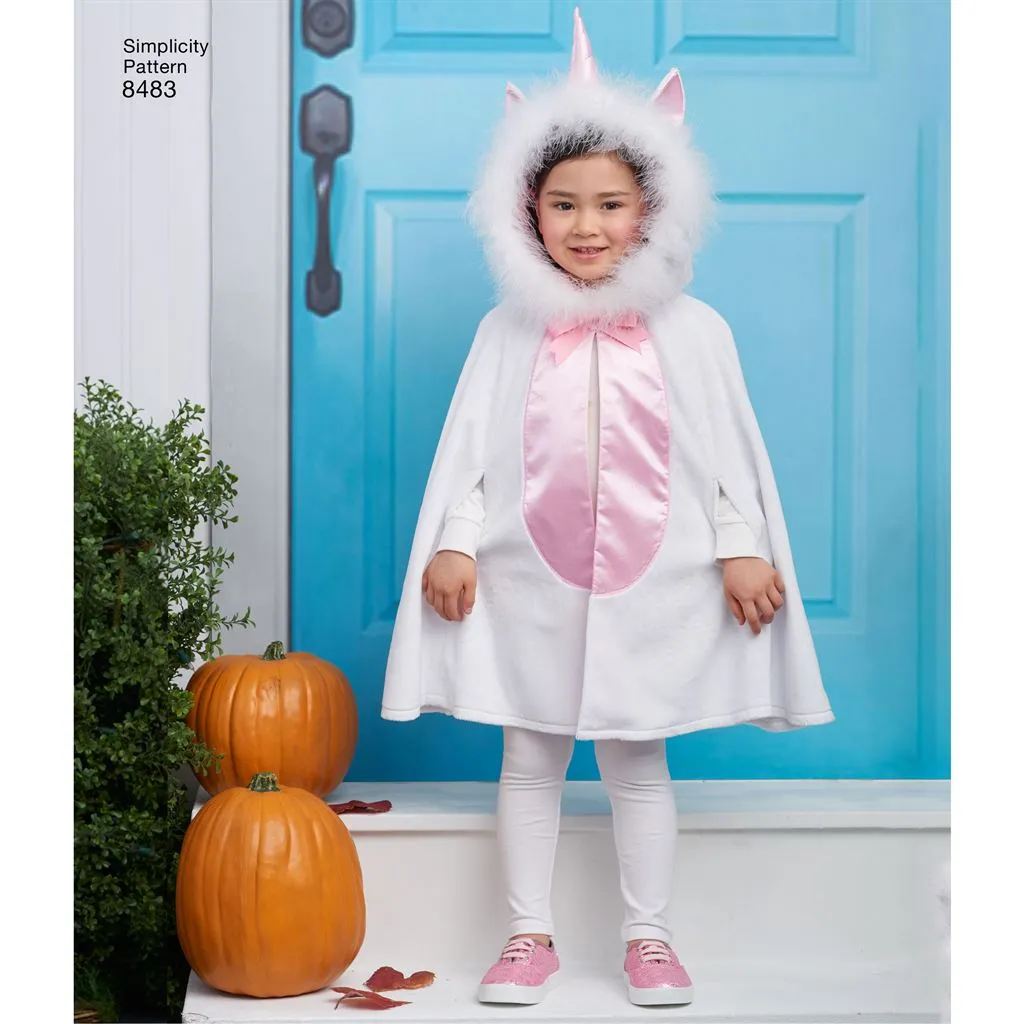 Simplicity Pattern 8483 Child's Cape Costumes