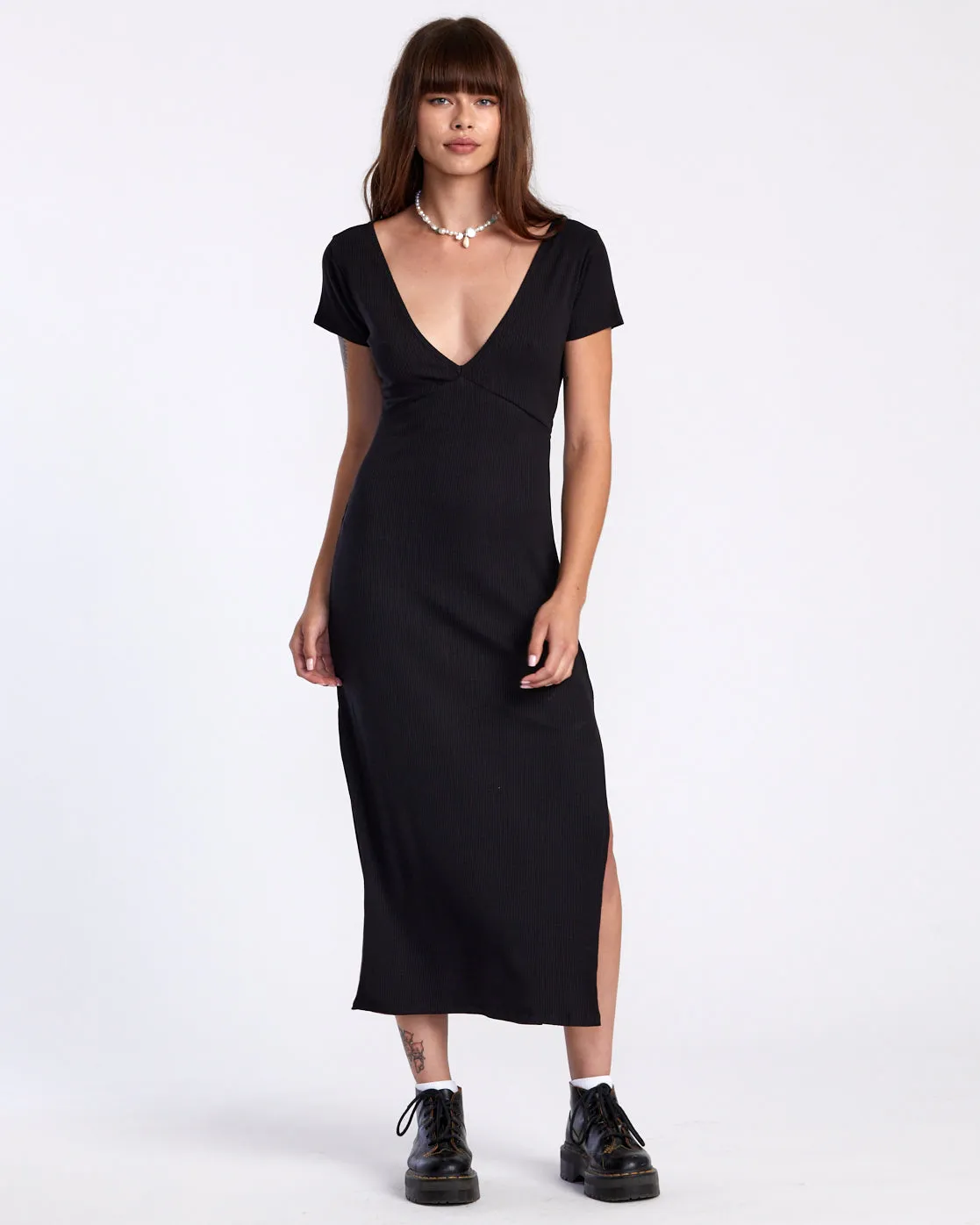 Smitten Midi Dress - Black