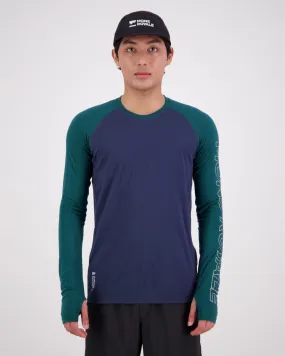 Temple Merino Long Sleeve - Evergreen / Midnight