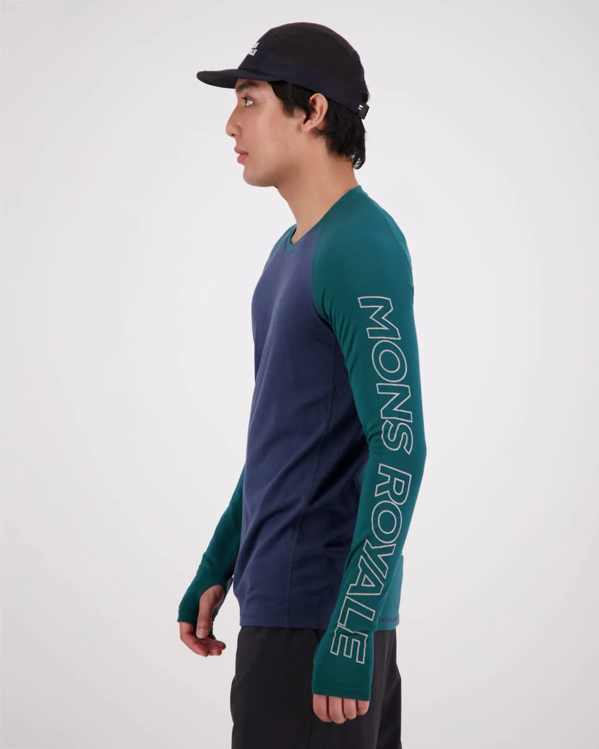 Temple Merino Long Sleeve - Evergreen / Midnight