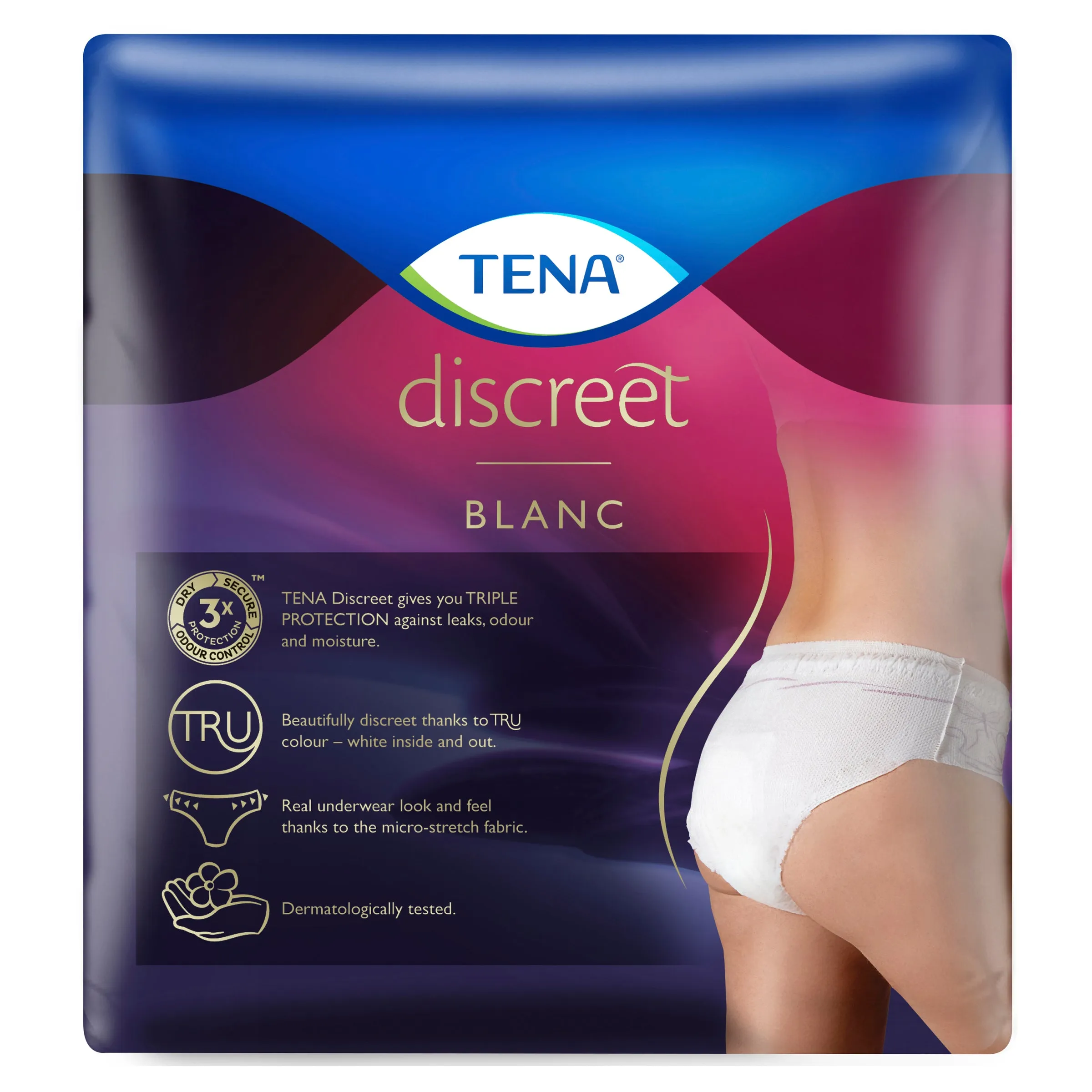 TENA Pants Women Discreet Medium 8 Pack