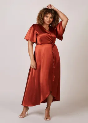 The Florence Waterfall Satin Dress