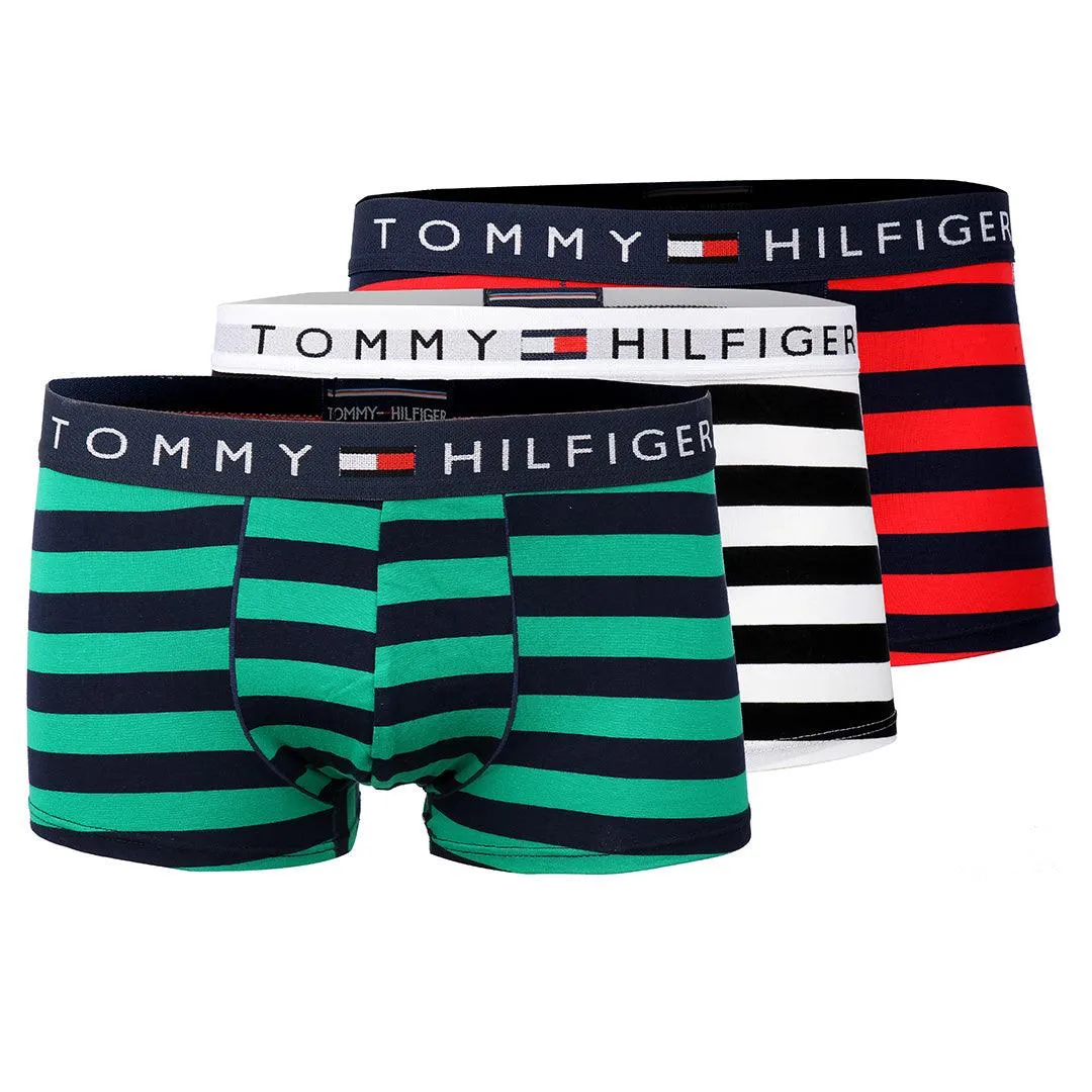 Tommy Hilfiger Striped Pure Cotton Men's Comfortable Boxers