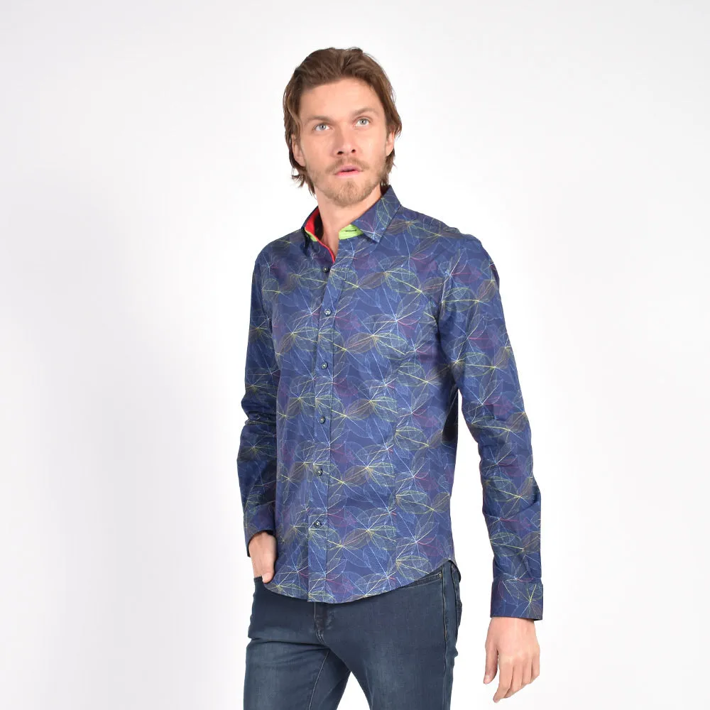 Translucent Leaf Button Down Shirt