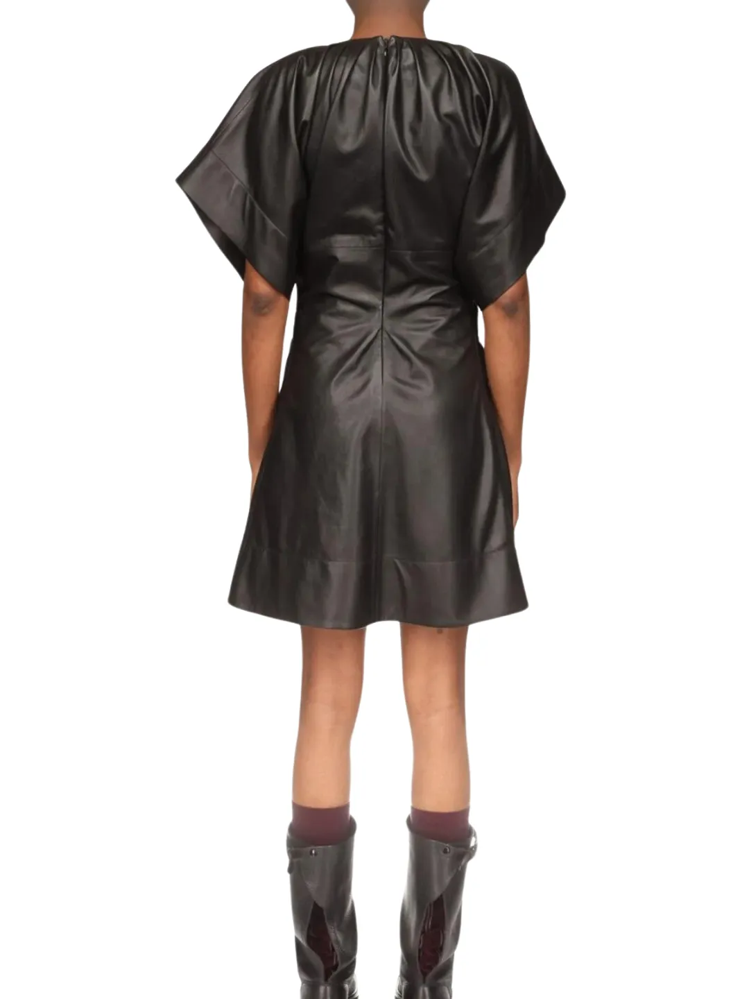 Victoria Beckham STRUCTURED LEATHER T-SHIRT dress