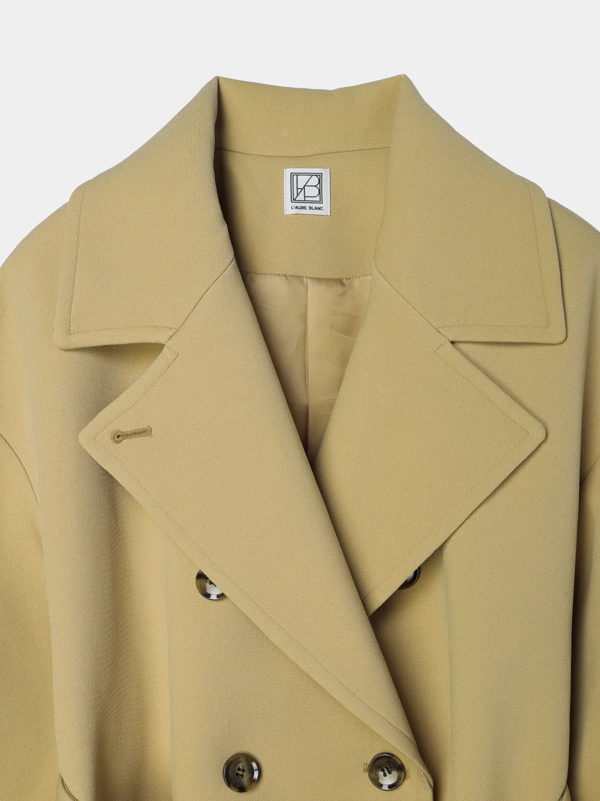 Wide belt  Trench coat