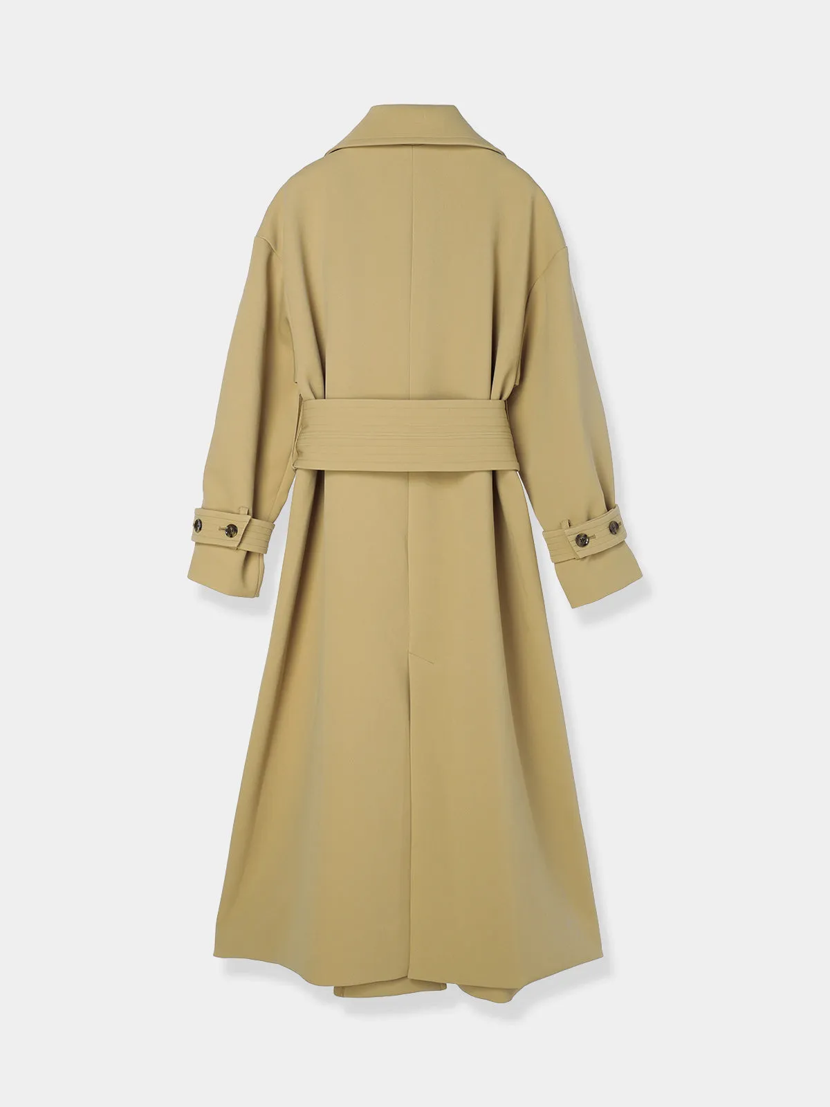 Wide belt  Trench coat