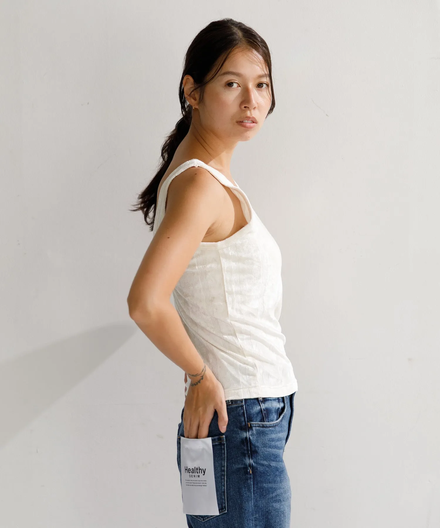 【WOMEN】Robert P’miller Velor Prib Cup Tank