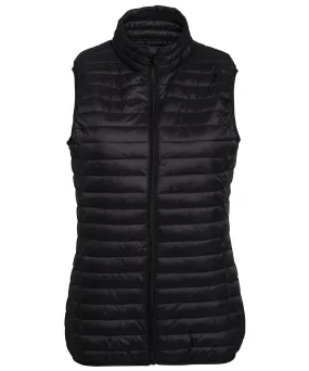 Womens tribe fineline padded gilet | Black