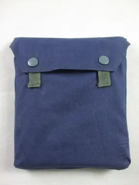 WWII German Gas Mask Cape Pouch Reproduction Blue